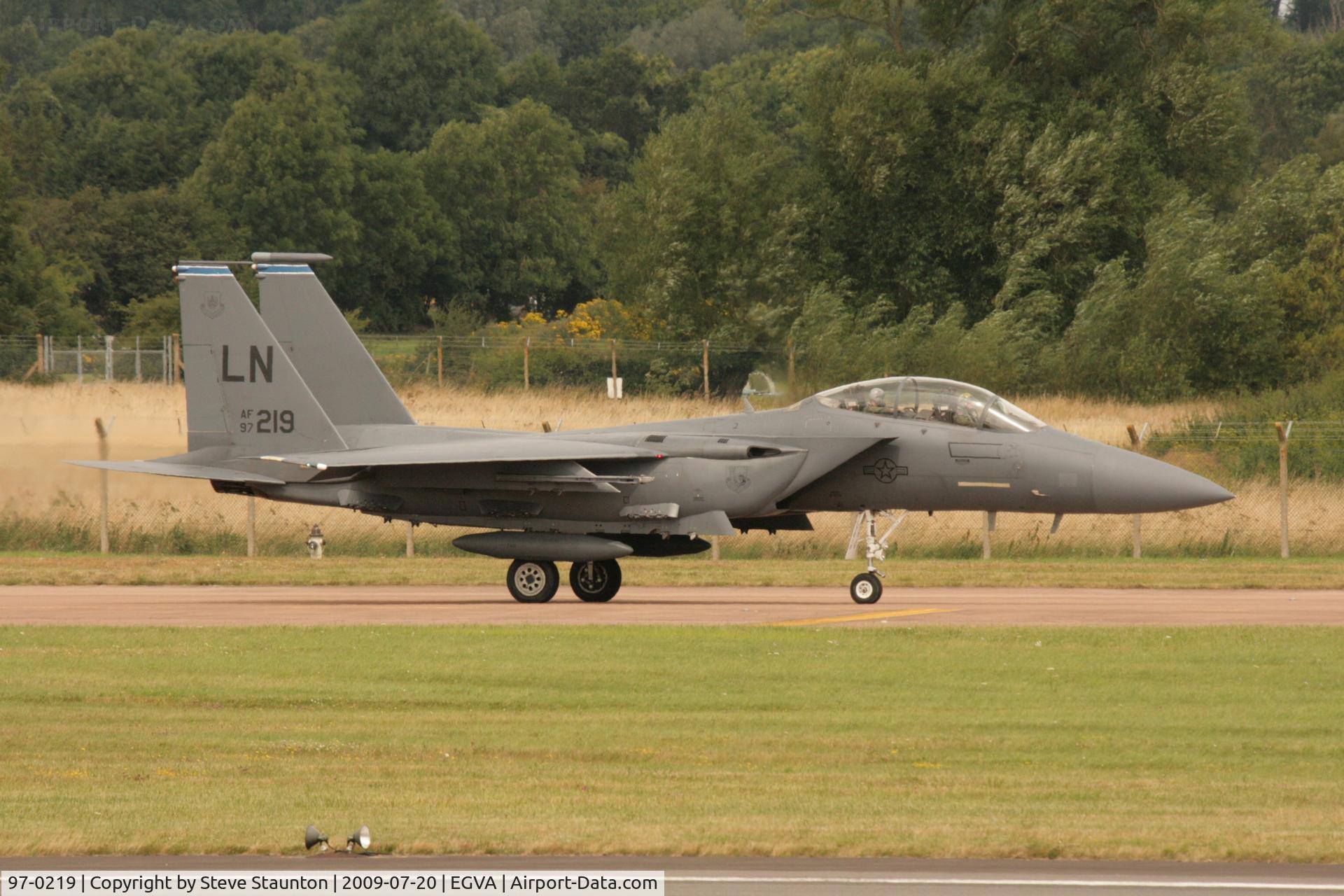 97-0219, McDonnell Douglas F-15E-61-MC Strike Eagle Strike Eagle C/N 1357/E218, Taken at the Royal International Air Tattoo 2009