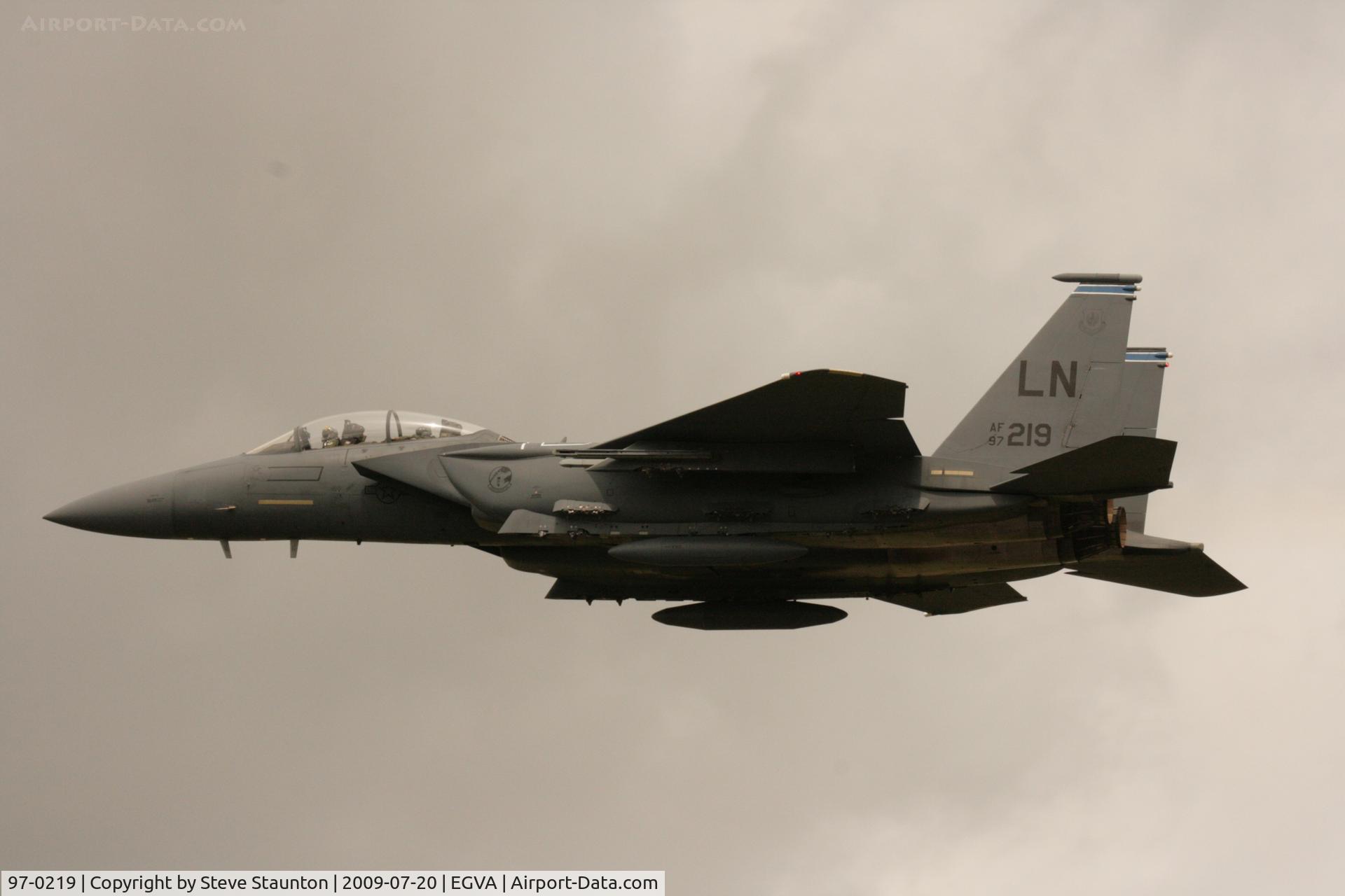 97-0219, McDonnell Douglas F-15E-61-MC Strike Eagle Strike Eagle C/N 1357/E218, Taken at the Royal International Air Tattoo 2009