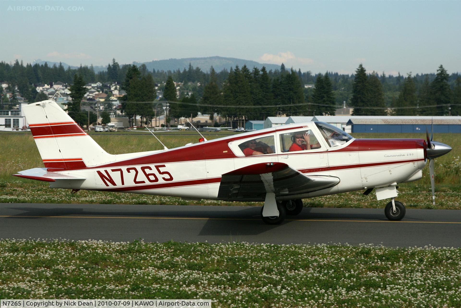 N7265, 1963 Piper PA-24-250 Comanche C/N 24-3454, KAWO