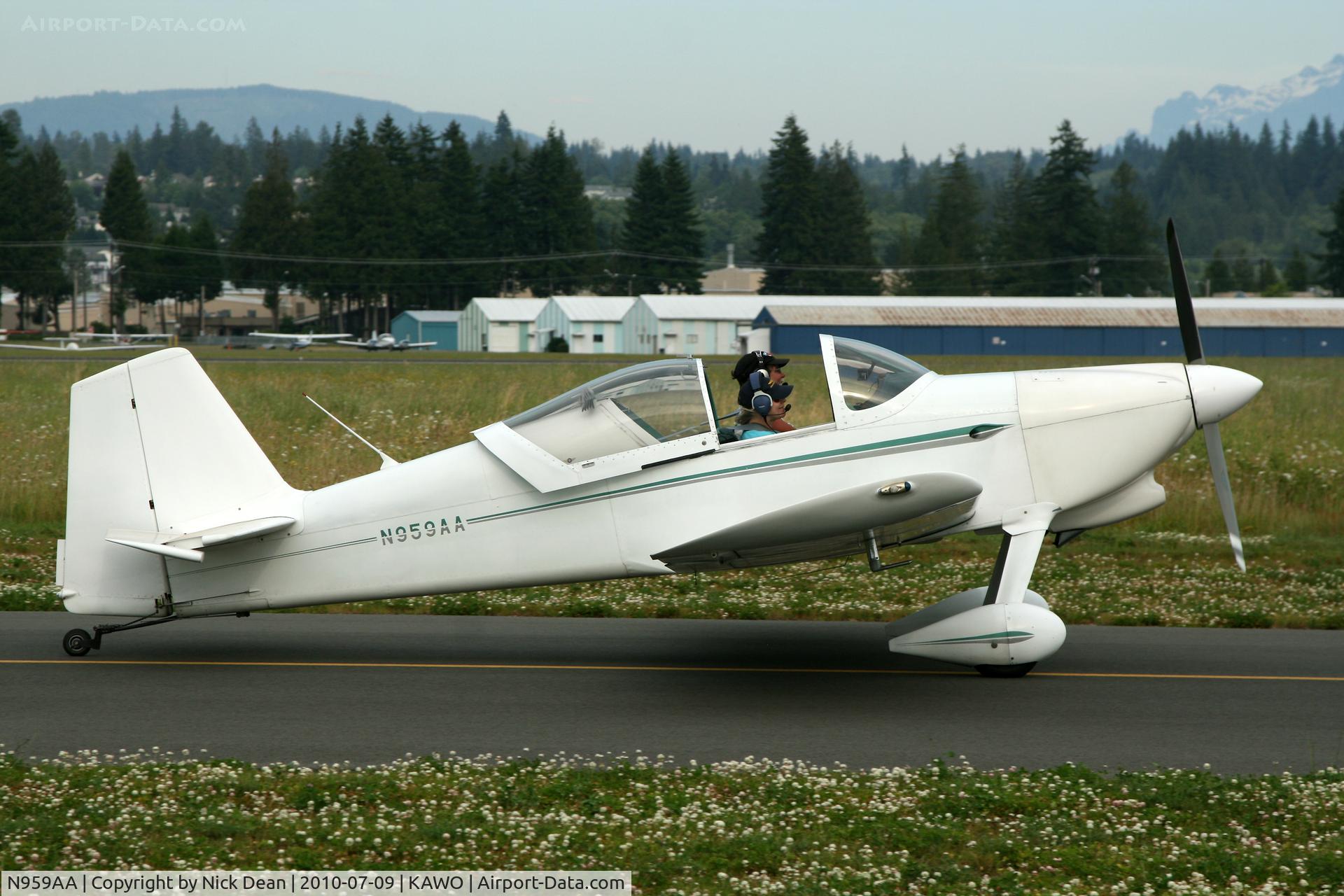 N959AA, 2001 Vans RV-6 C/N 23841, KAWO