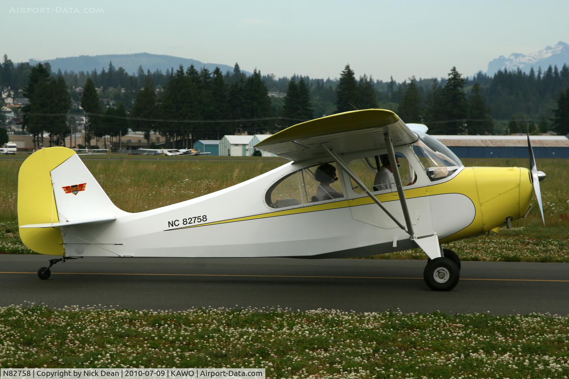 N82758, 1946 Aeronca 7AC Champion C/N 7AC-1405, KAWO