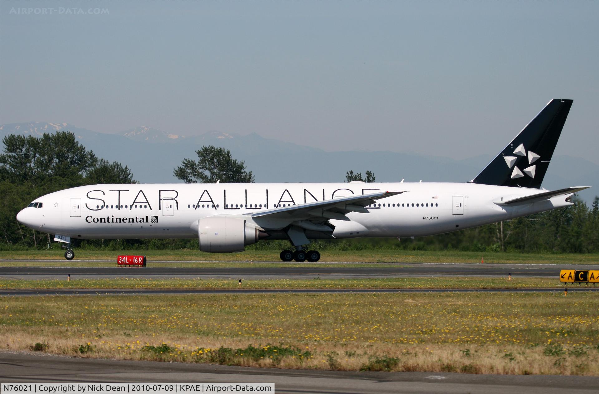 N76021, 2010 Boeing 777-224 C/N 39776, KPAE