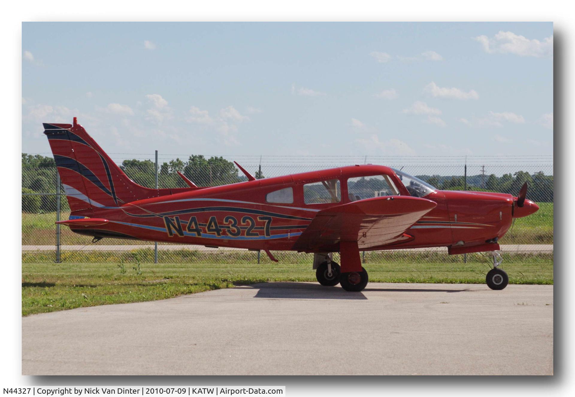 N44327, 1974 Piper PA-28R-200 C/N 28R-7435306, At ATW on the South Tees