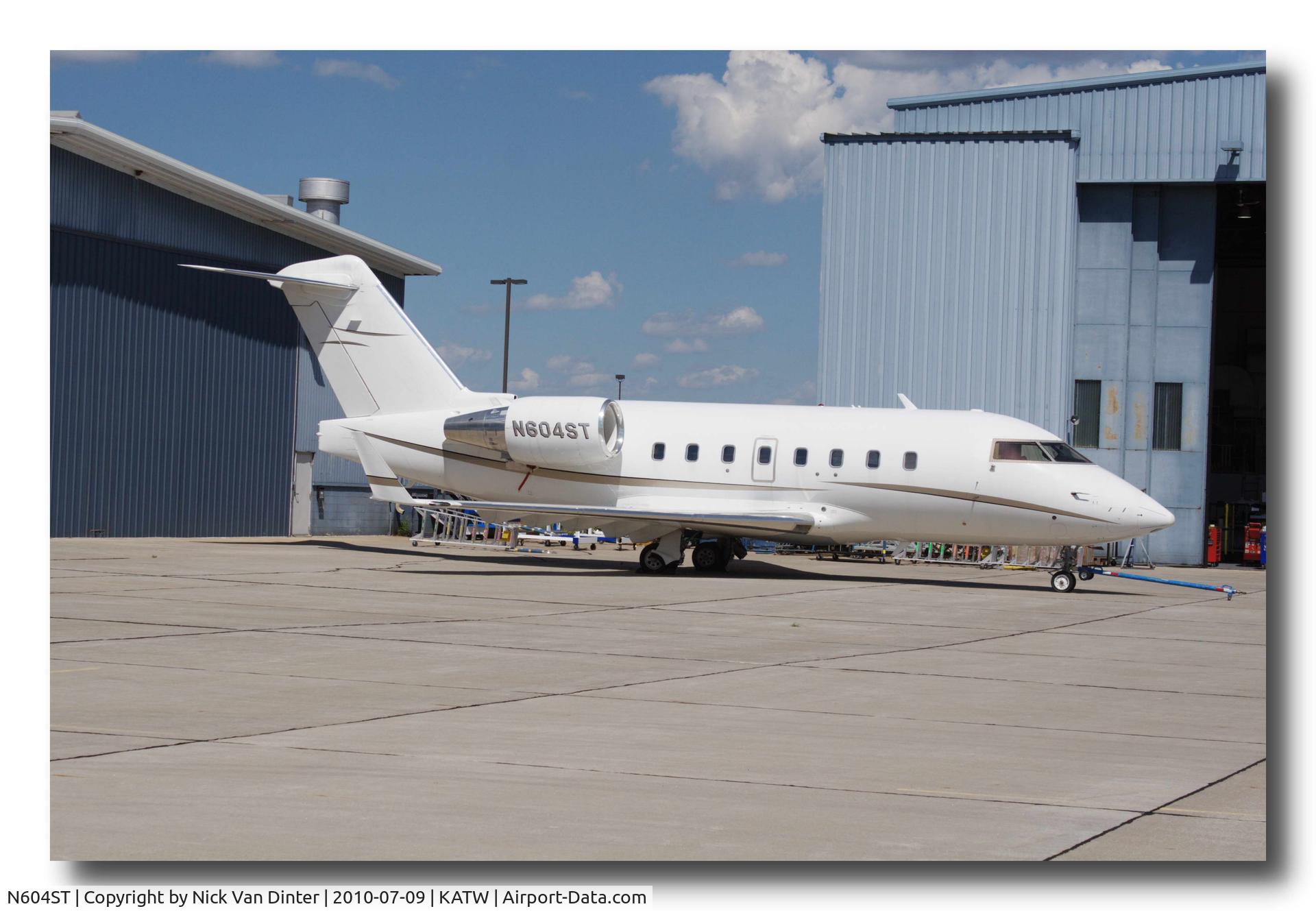N604ST, 2000 Bombardier Challenger 604 (CL-600-2B16) C/N 5479, On the Ramp at ATW.