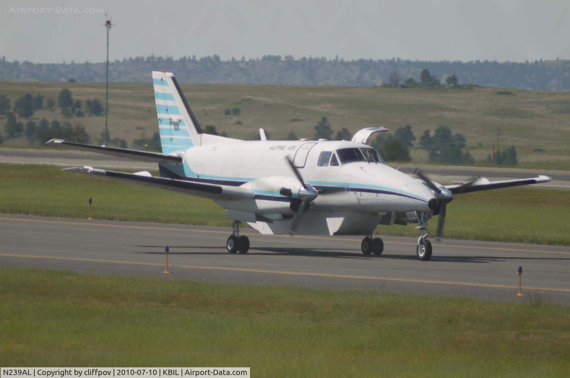 N239AL, 1987 Beech C99 Airliner C/N U-239, Beech 99  Alpine Air