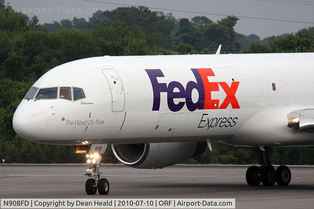 N908FD, 1993 Boeing 757-2B7 C/N 27199, FedEx 