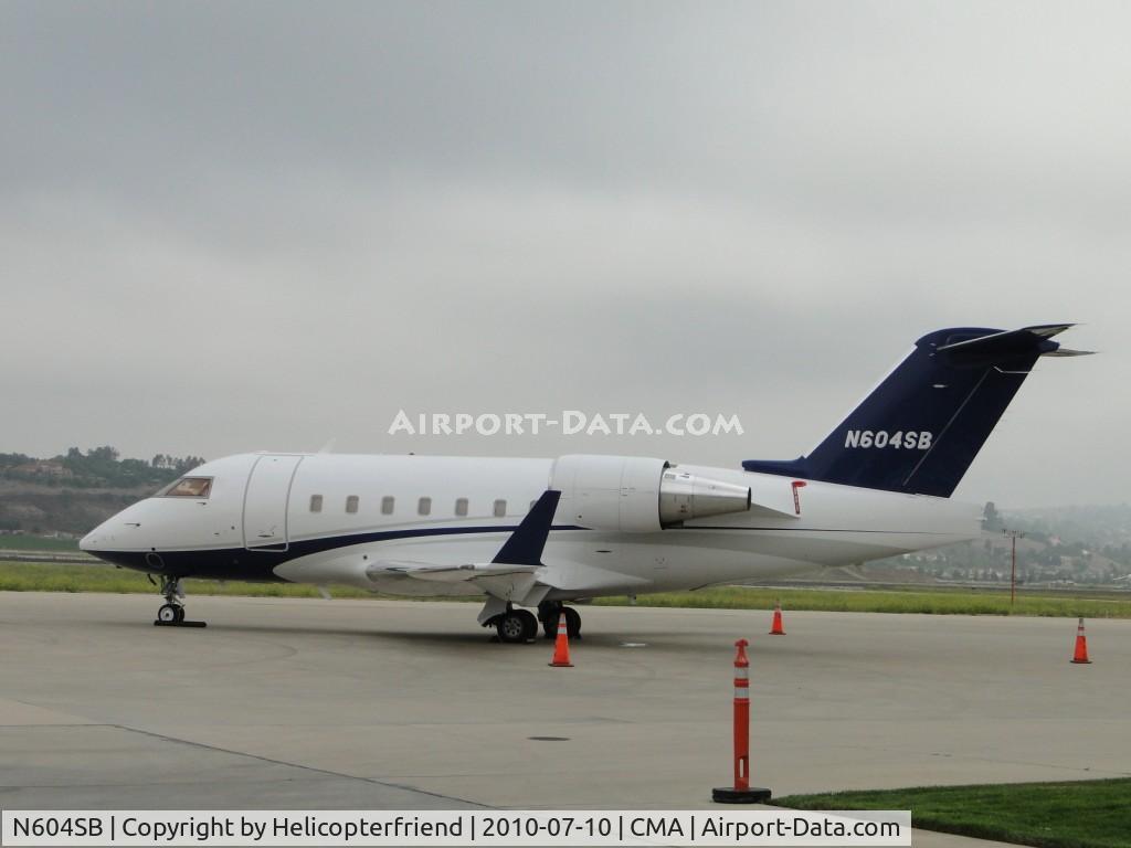 N604SB, 2004 Bombardier Challenger 604 (CL-600-2B16) C/N 5569, Parked south of the taxiway