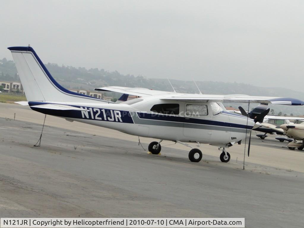 N121JR, 1977 Cessna T210M Turbo Centurion C/N 21061726, Parked and tied down