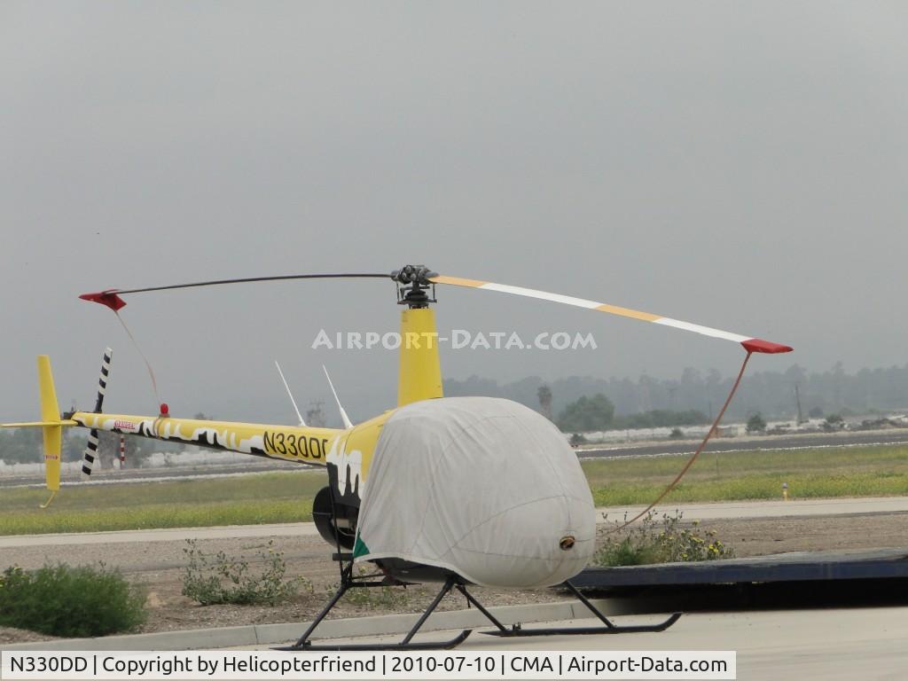 N330DD, 2002 Robinson R22 BETA C/N 3401, Parked and covered up with rotor tied down