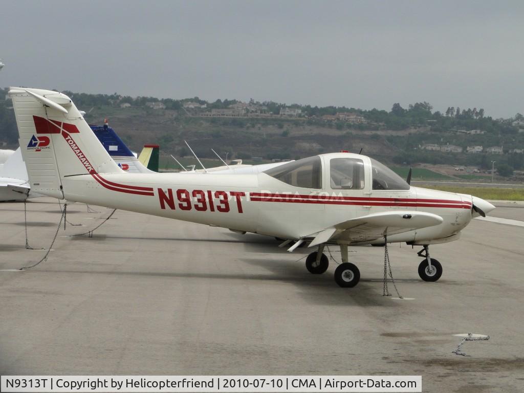 N9313T, 1978 Piper PA-38-112 Tomahawk Tomahawk C/N 38-78A0022, Tied down and parked