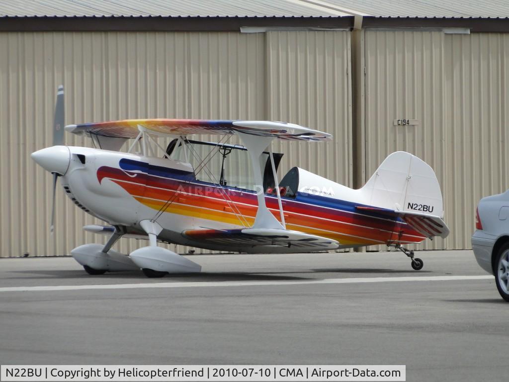 N22BU, 1987 Christen Eagle II C/N BRUNER 0001, Parked awaiting crew to depart