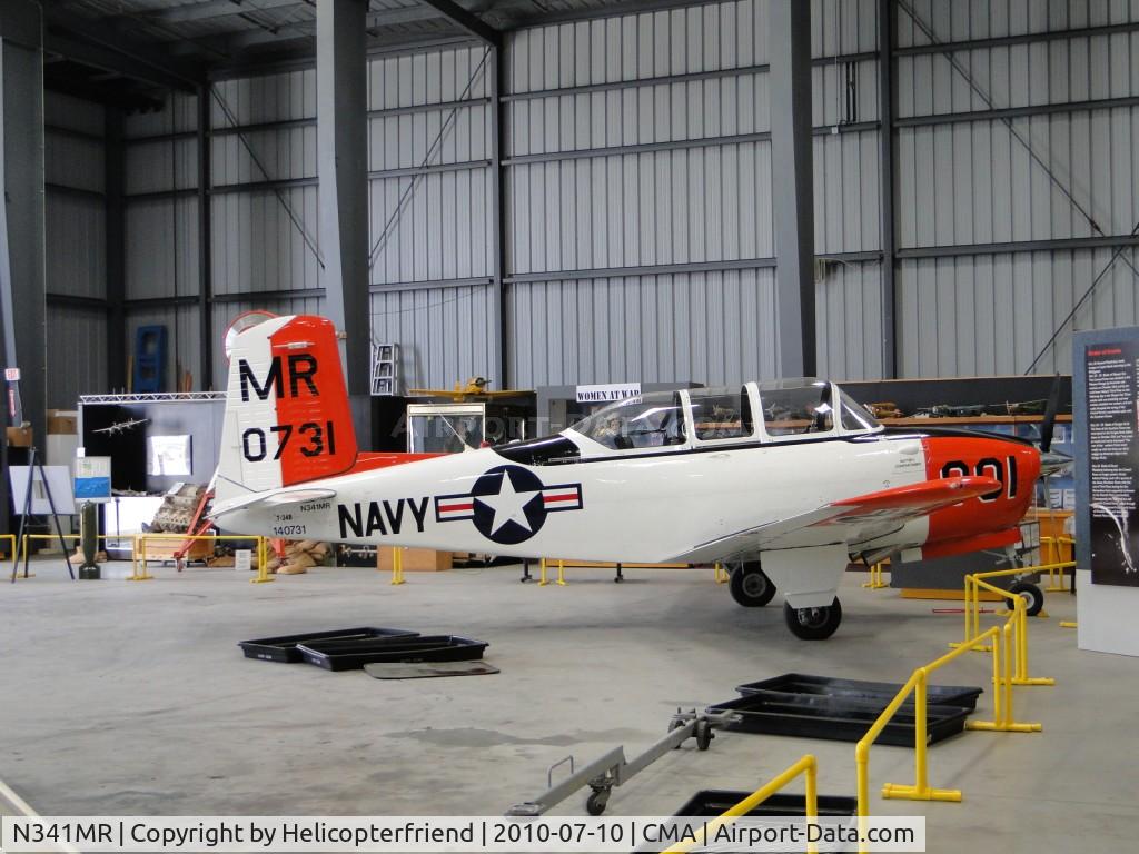 N341MR, 1955 Beech D-45 (T-34B) Mentor C/N BG-65, Beech T-34B Mentor

140731 to MASDC as 4T0108 Mar 30, 1977, later TD0007.  To civil registry as N143KC

Now with CAF Camarillo