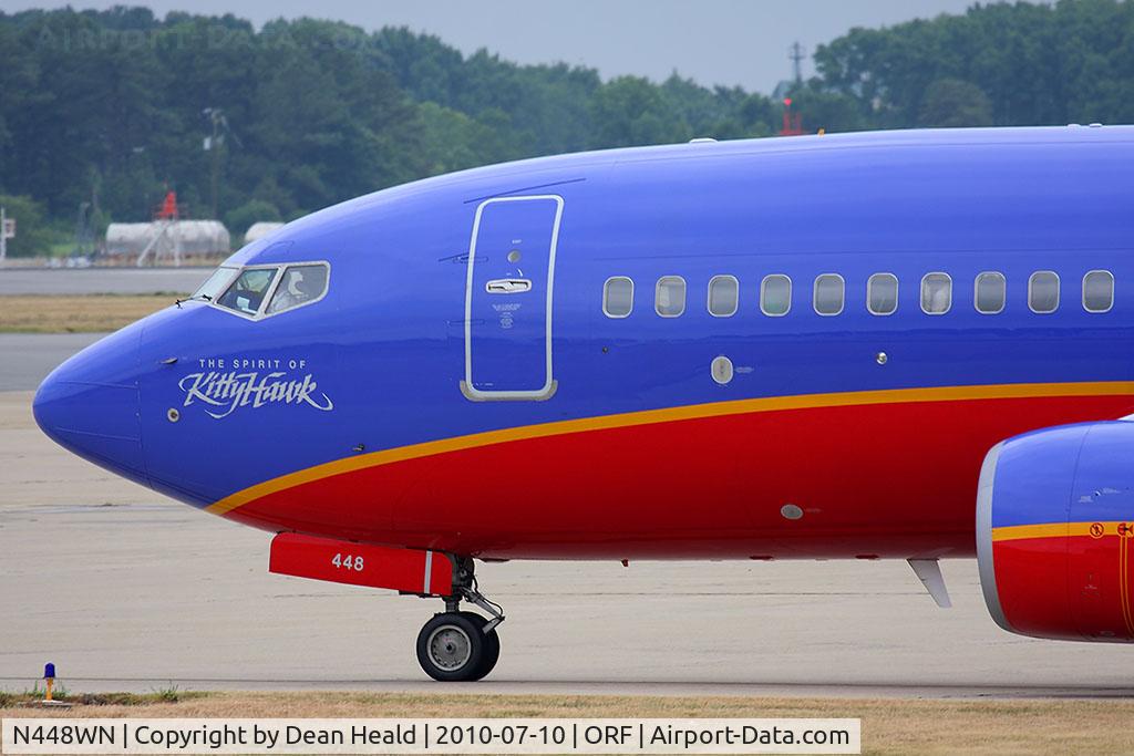 N448WN, 2003 Boeing 737-7H4 C/N 33721, Southwest Airlines 