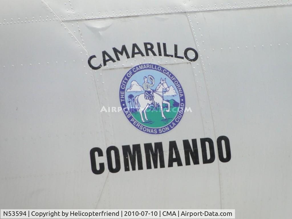 N53594, 1944 Curtiss C-46F Commando C/N 22486, Name on the side of the plane