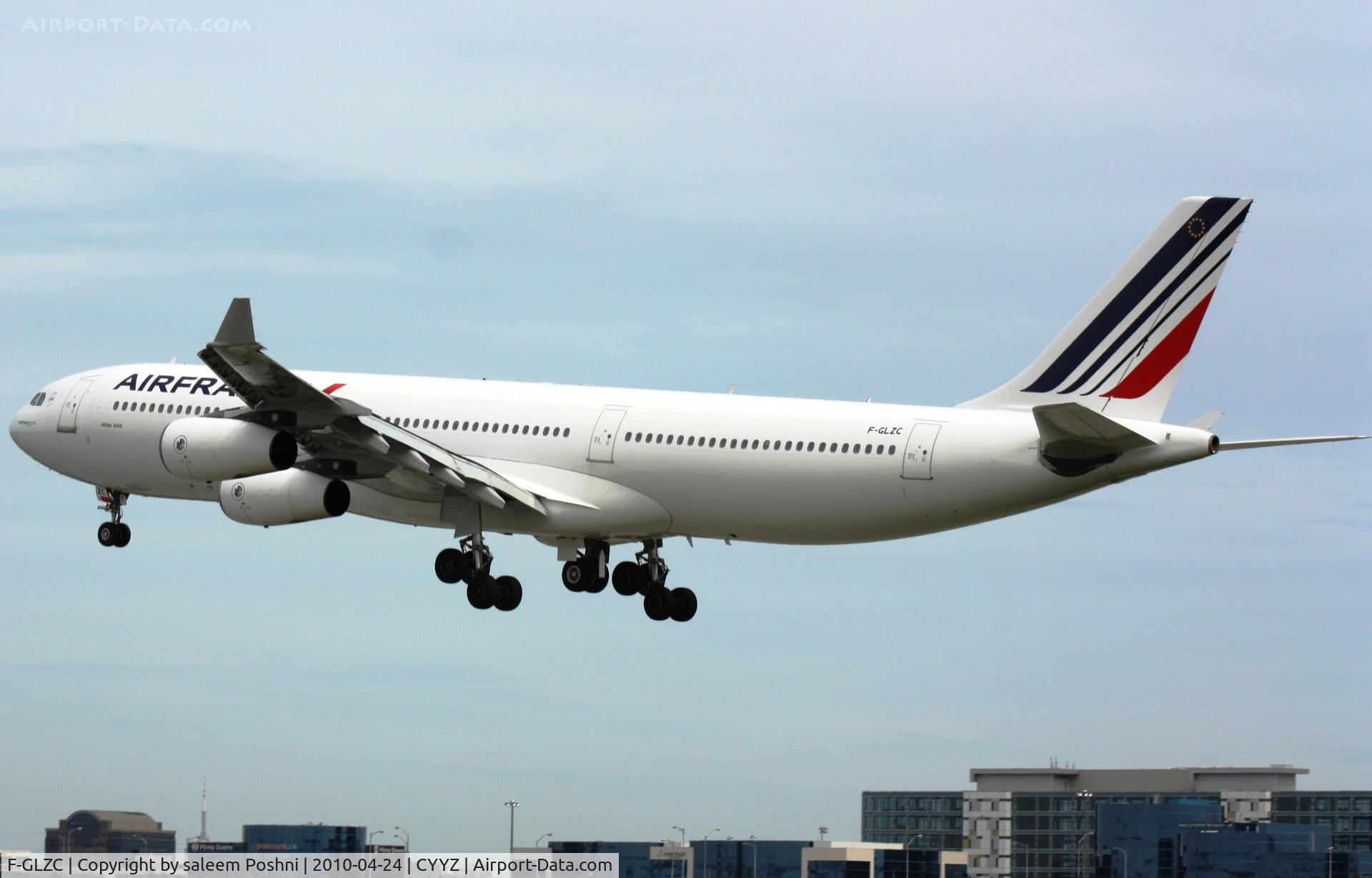 F-GLZC, 1993 Airbus A340-312 C/N 029, Landing runway 6R