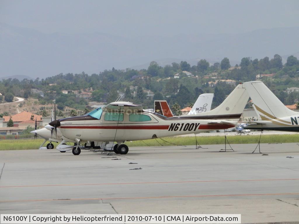 N6100Y, 1981 Cessna T210N Turbo Centurion C/N 21064250, Parked and tied down