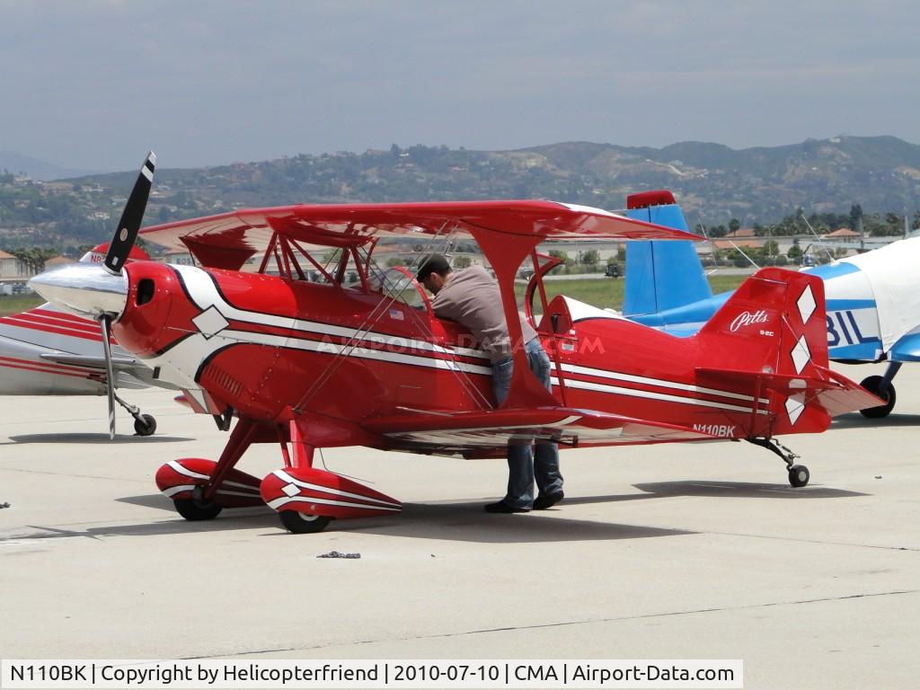 N110BK, 2007 Aviat Pitts S-2C Special C/N 6077, Checking out radio gear before firing up and taking off