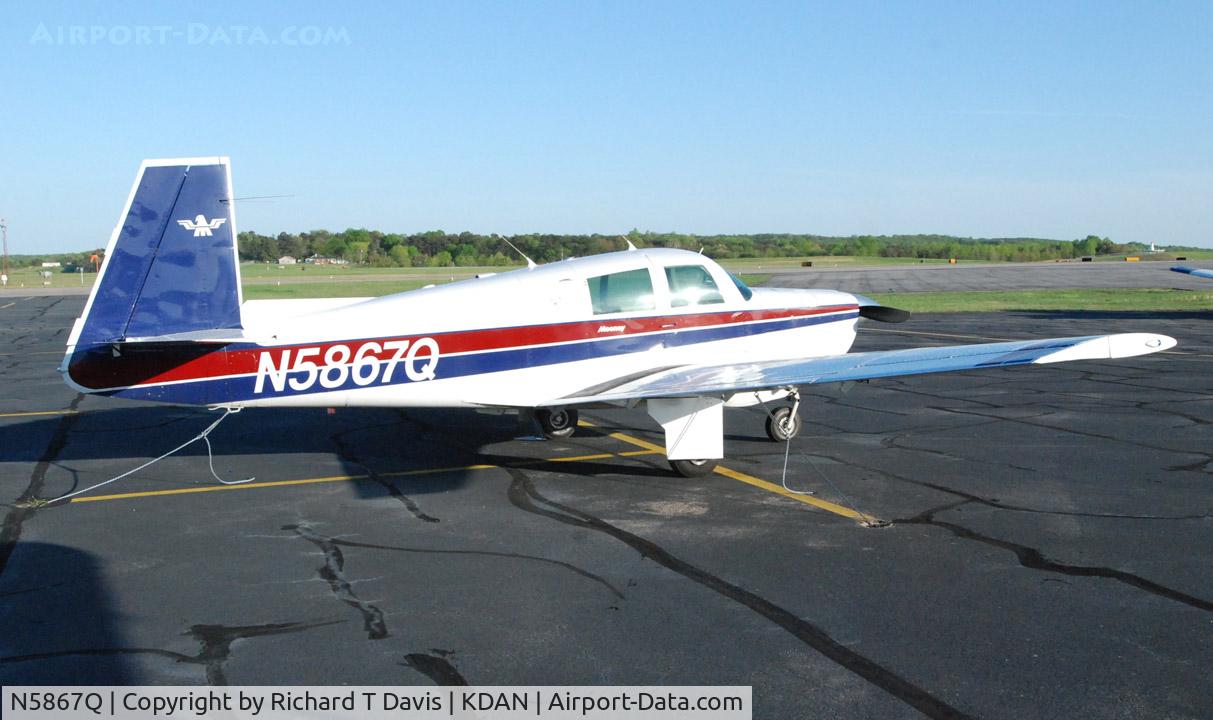 N5867Q, 1965 Mooney M20E C/N 798, 1965 Mooney M20E in Danville Va.