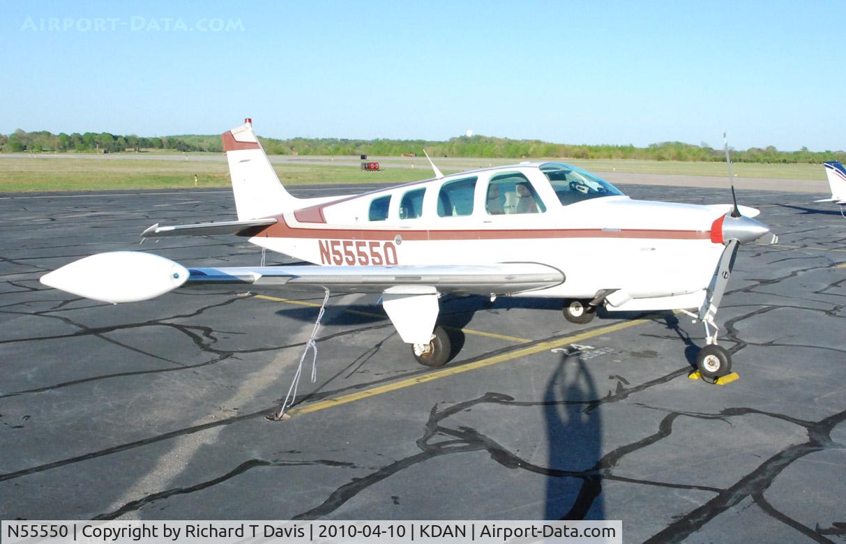 N55550, 1992 Beech A36 Bonanza 36 C/N E-2715, 1992 Beech A36 in Danville Va.