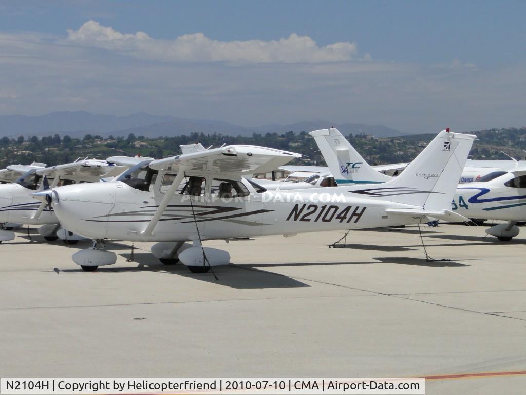 N2104H, 2007 Cessna 172S SP II C/N 172S10432, Parked and tied down