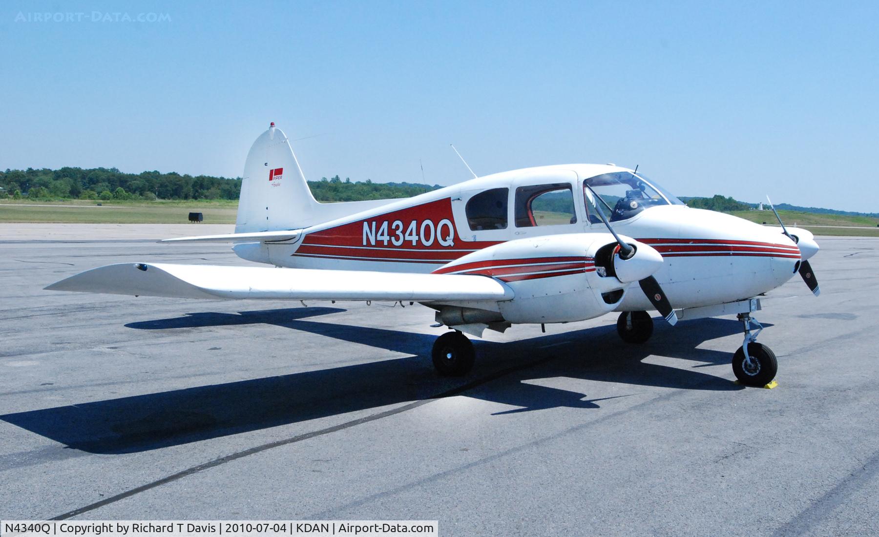 N4340Q, 1959 Piper PA-23-160 Apache C/N 23-1838, 1959 Piper Apache PA-23-160 in Danville Va.
