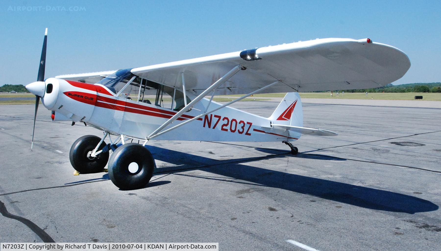 N7203Z, 1965 Piper PA-18-150 Super Cub C/N 18-8306, 1965 Piper Super Cub PA-18-150 in Danville Va.