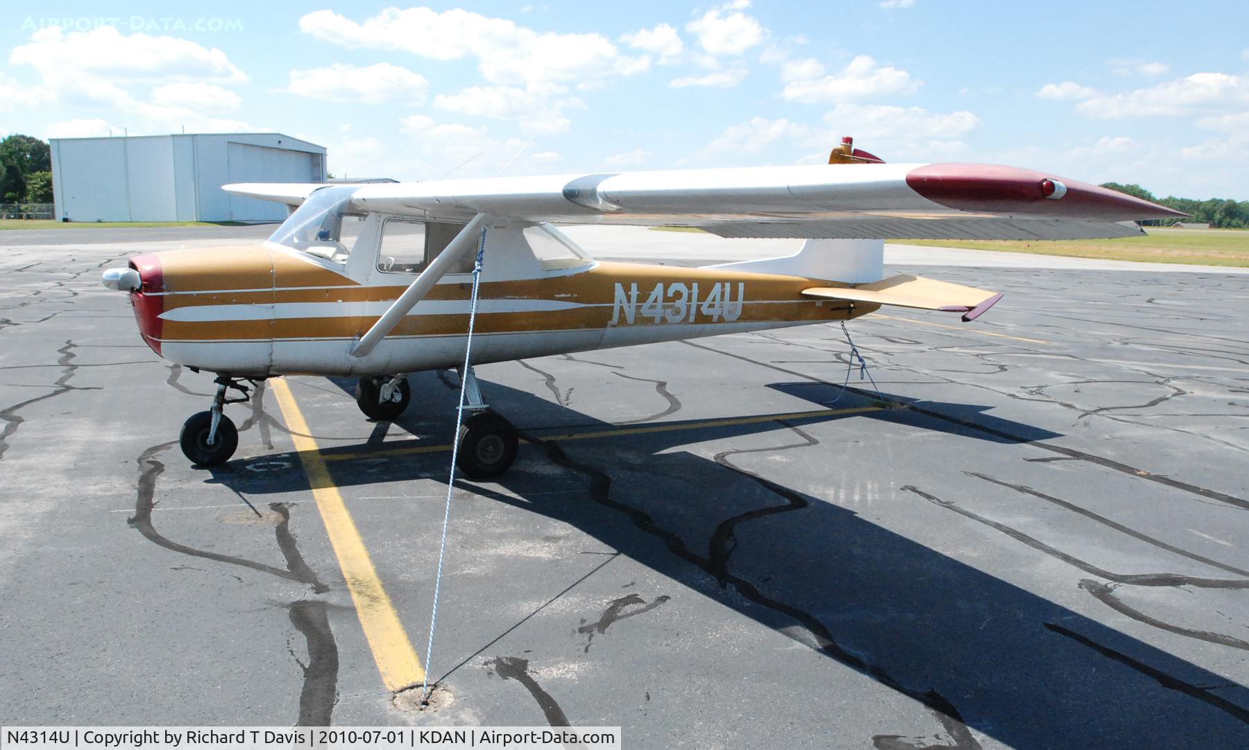 N4314U, 1964 Cessna 150D C/N 15060314, 1964 Cessna 150D in Danville Va.