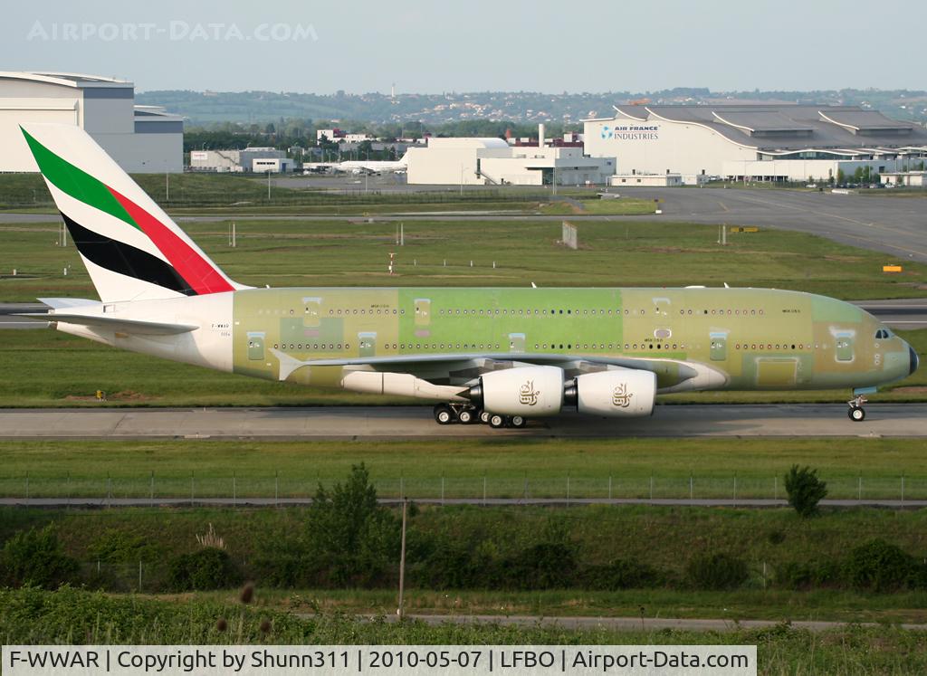 F-WWAR, 2010 Airbus A380-861 C/N 056, C/n 0056 - For Emirates as A6-EDN