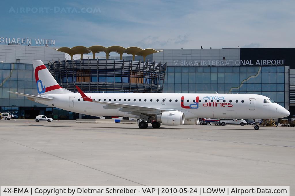 4X-EMA, 2008 Embraer 195LR (ERJ-190-200LR) C/N 19000172, Arkia Embraer 190