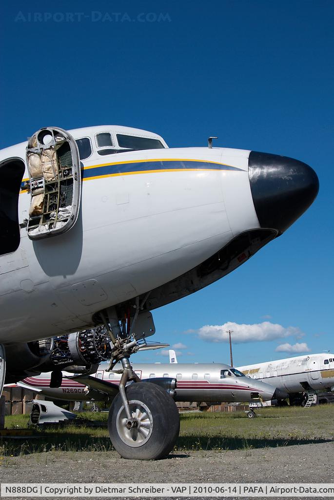 N888DG, 1956 Douglas VC-118A Liftmaster (DC-6A) C/N 44675, Everts Air Cargo DC6