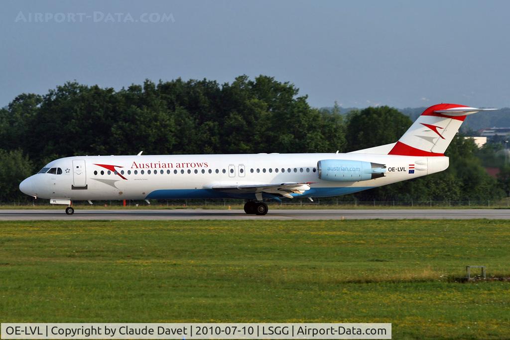 OE-LVL, 1992 Fokker 100 (F-28-0100) C/N 11404, .