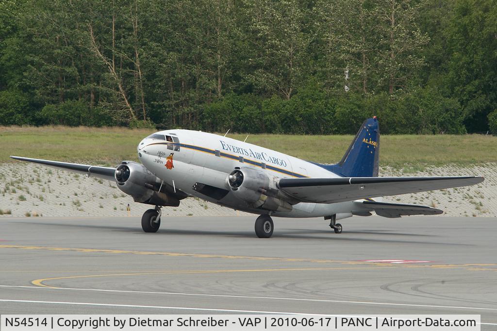 N54514, 1944 Curtiss C-46D-10-CU Commando C/N 33285, Everts Air Cargo C46