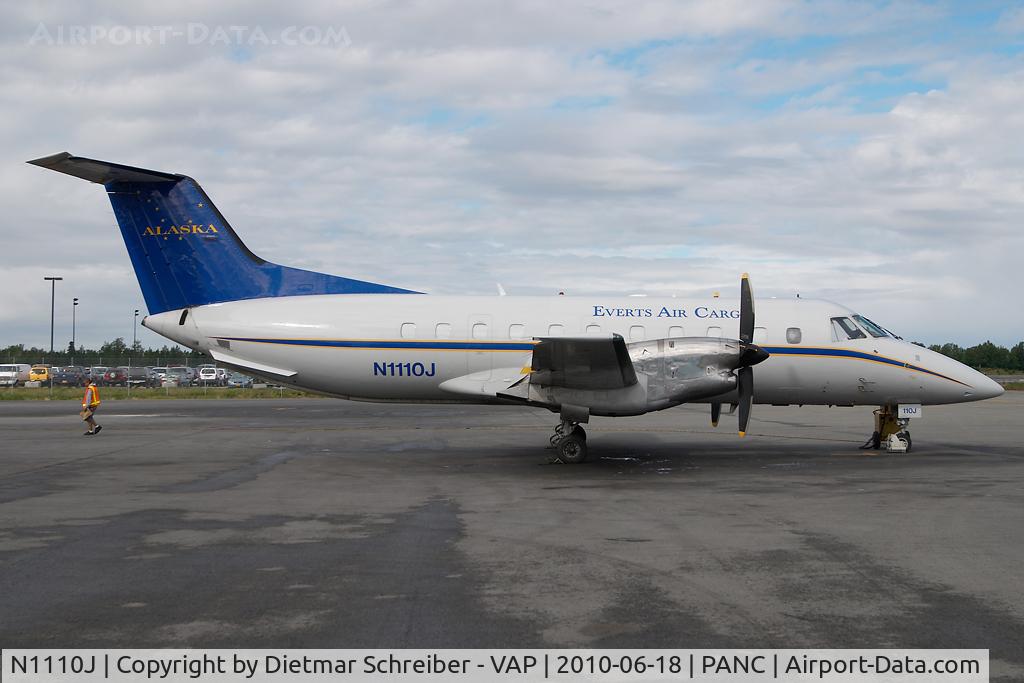 N1110J, 1988 Embraer EMB-120FC Brasilia C/N 120.110, Everts Air Cargo Embraer 120