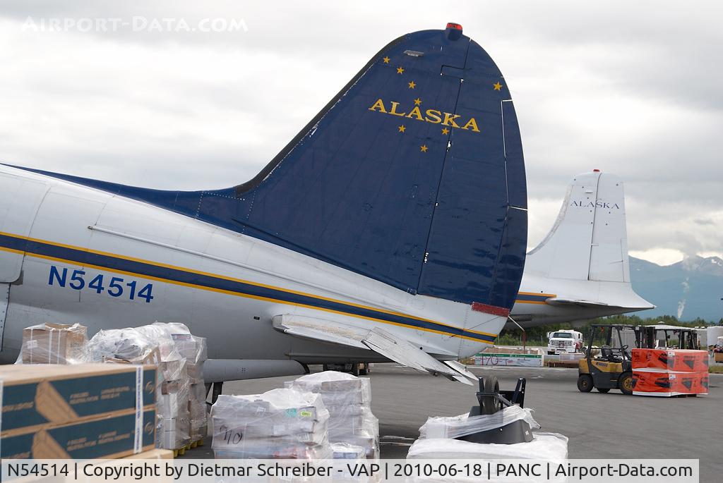 N54514, 1944 Curtiss C-46D-10-CU Commando C/N 33285, Everts Air Cargo C46