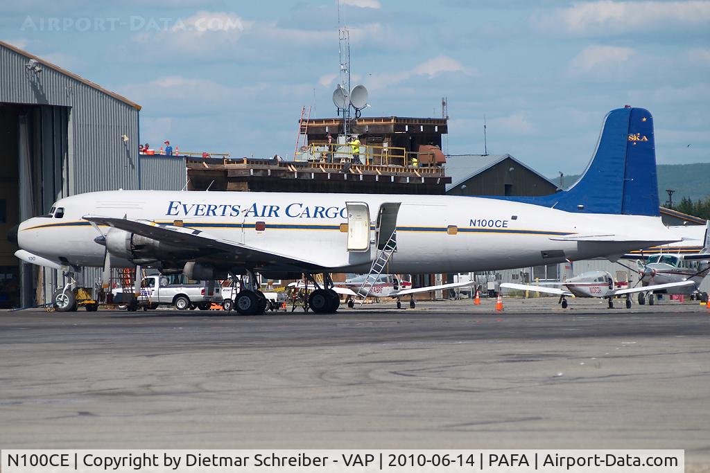 N100CE, 1953 Douglas C-118A Liftmaster (DC-6A) C/N 44662, Everts Air Cargo DC6