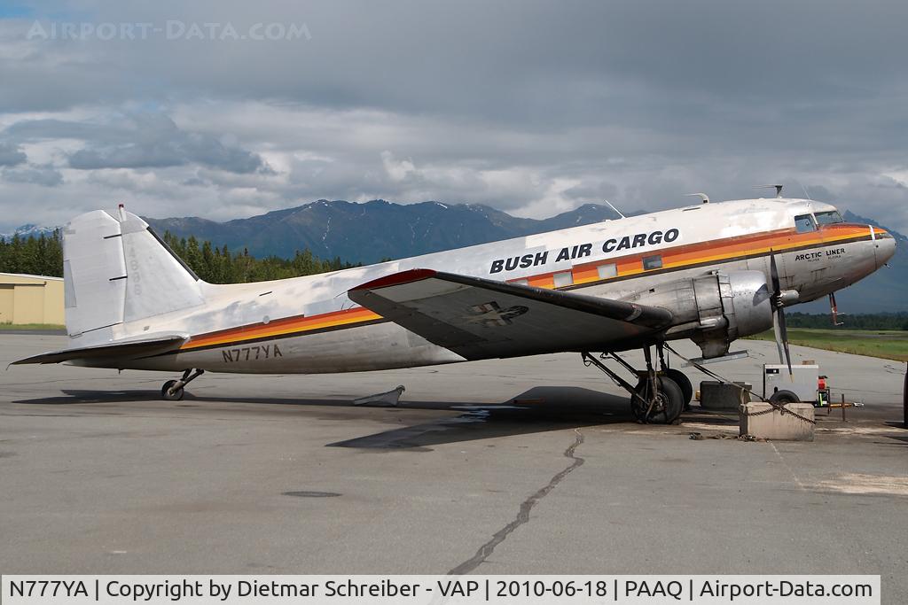 N777YA, 1944 Douglas DC-3C (C47-B-DK/R4D-6) C/N 25634/14189, Bush Air Cargo DC3