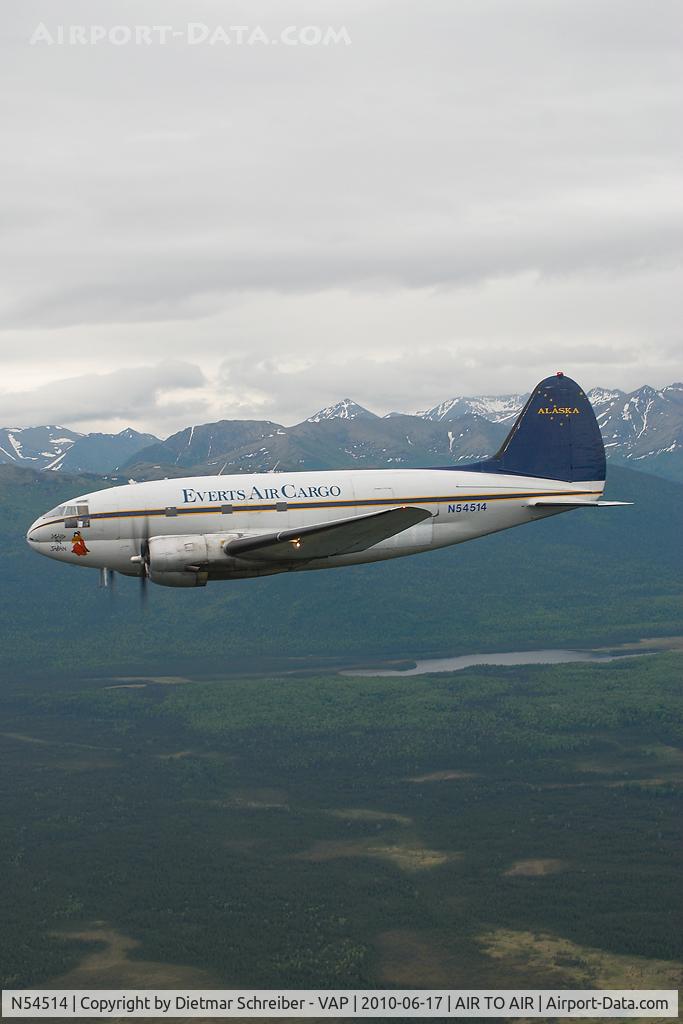 N54514, 1944 Curtiss C-46D-10-CU Commando C/N 33285, Everts Air Cargo C46