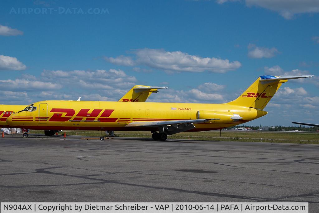 N904AX, 1967 Douglas DC-9-32F C/N 47040, Everts Air Cargo DC9 in DHL colors