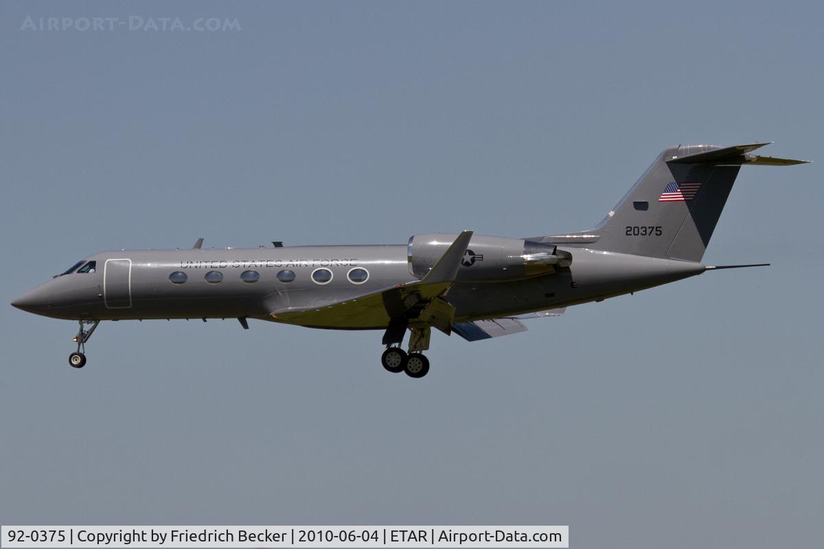 92-0375, 1992 Gulfstream Aerospace C-20H (Gulfstream III) C/N 1256, short final RW26