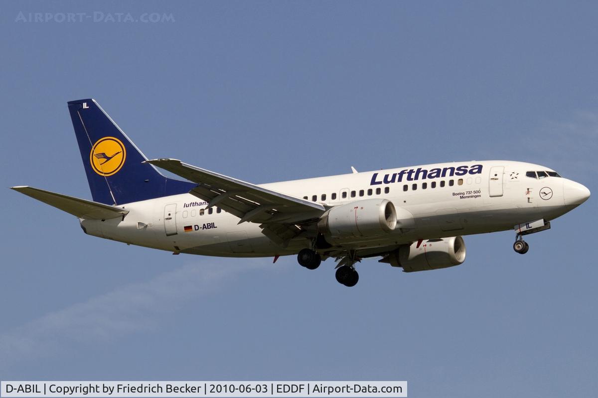 D-ABIL, 1991 Boeing 737-530 C/N 24824, short final RW07R