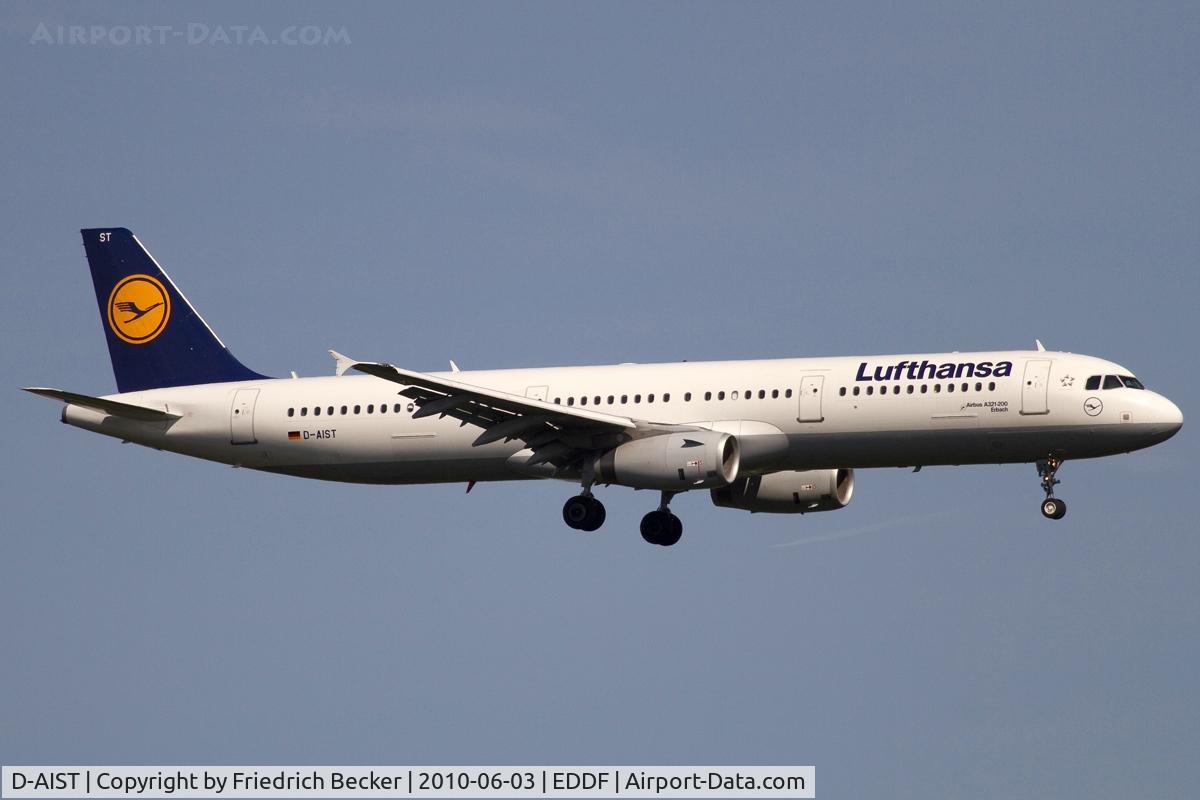 D-AIST, 2009 Airbus A321-231 C/N 4005, short final RW07R