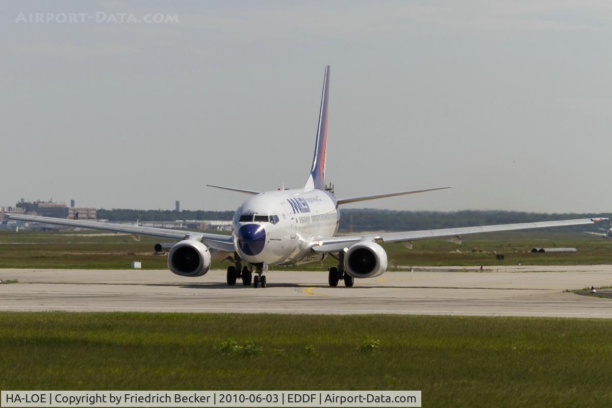 HA-LOE, 2003 Boeing 737-6Q8 C/N 28260, line up RW18W