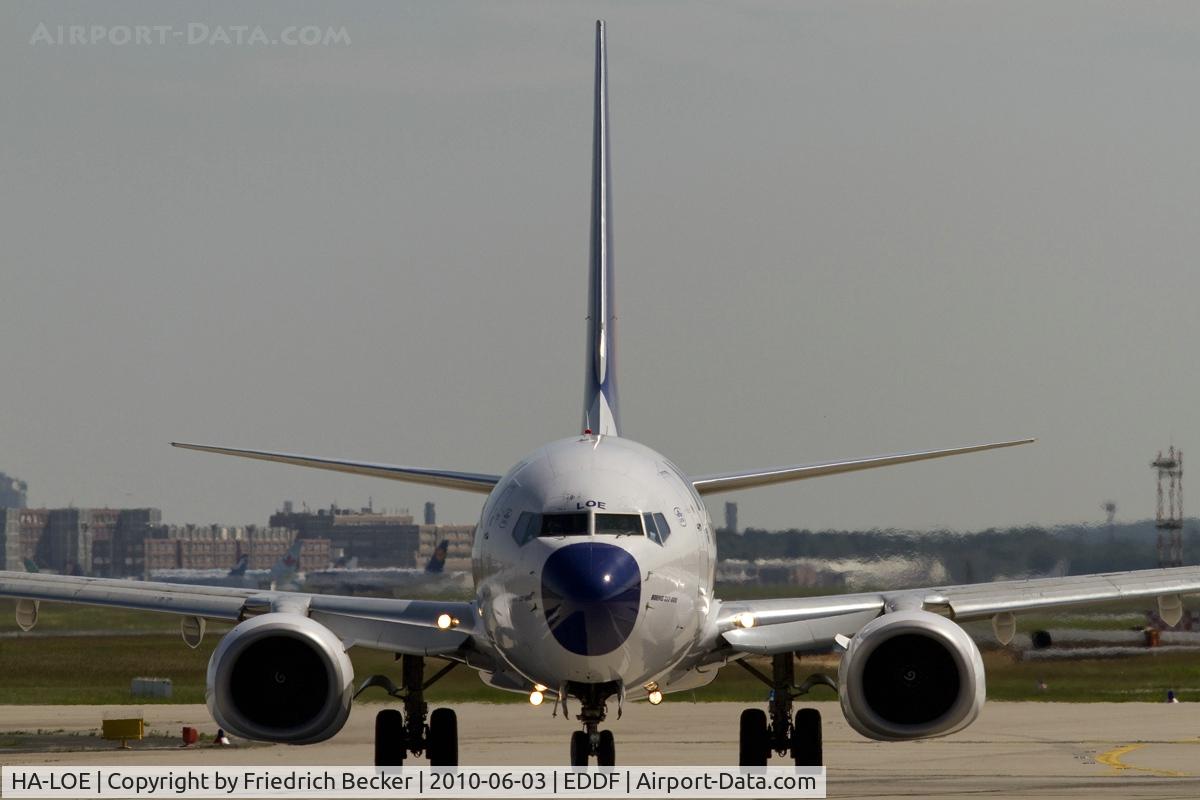 HA-LOE, 2003 Boeing 737-6Q8 C/N 28260, line up RW18W