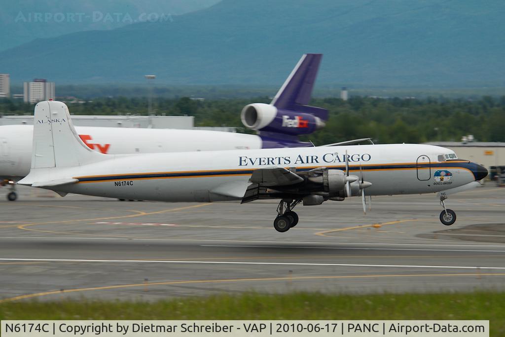 N6174C, 1954 Douglas DC-6A C/N 44075, Everts Air Cargo DC6