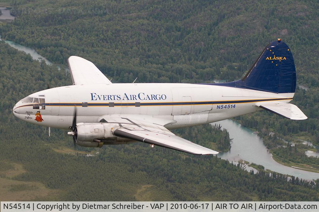 N54514, 1944 Curtiss C-46D-10-CU Commando C/N 33285, Everts Air Cargo C46
