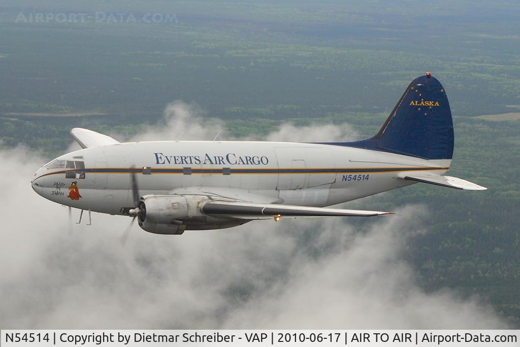 N54514, 1944 Curtiss C-46D-10-CU Commando C/N 33285, Everts Air Cargo C46