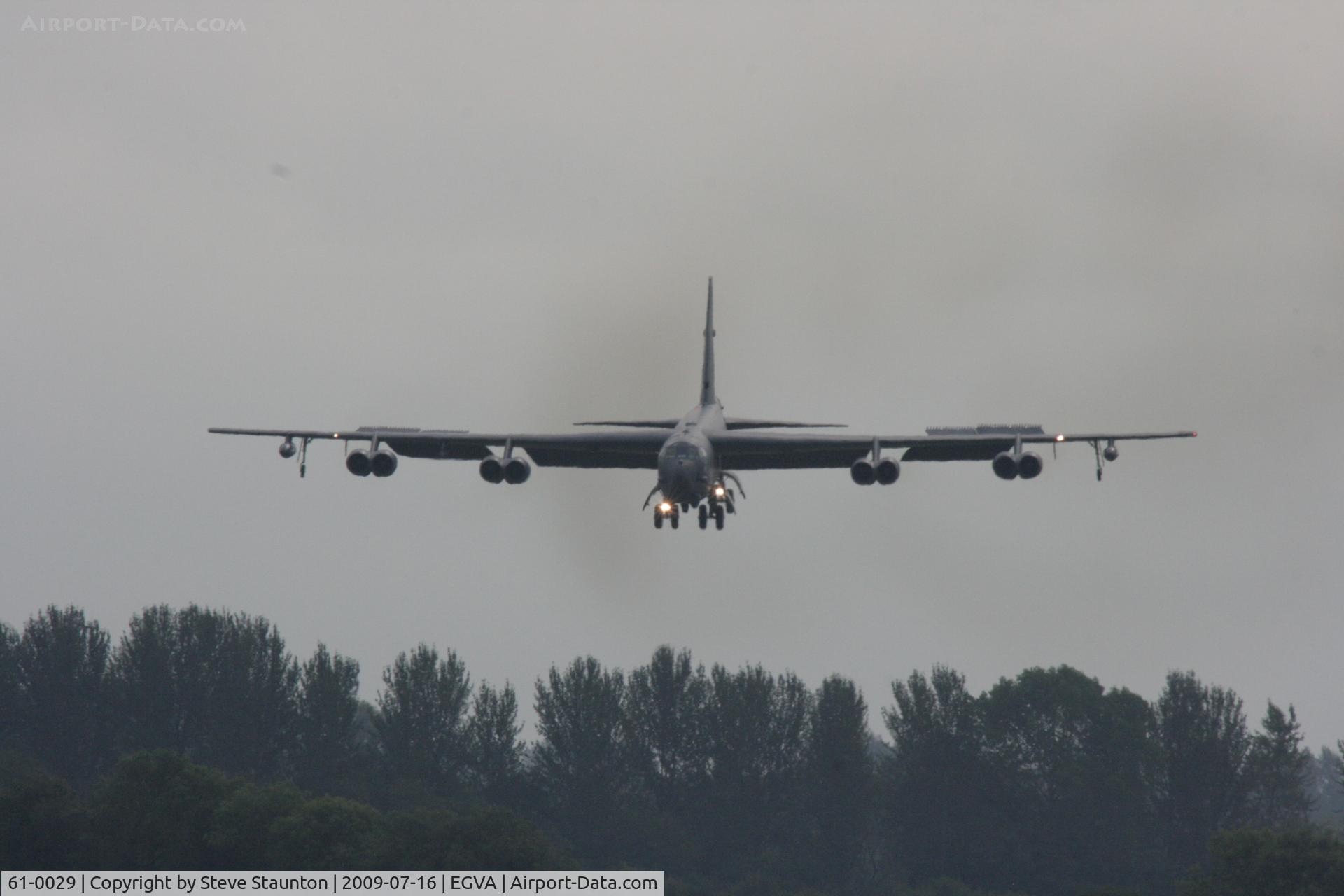 61-0029, 1961 Boeing B-52H Stratofortress C/N 464456, Taken at the Royal International Air Tattoo 2009