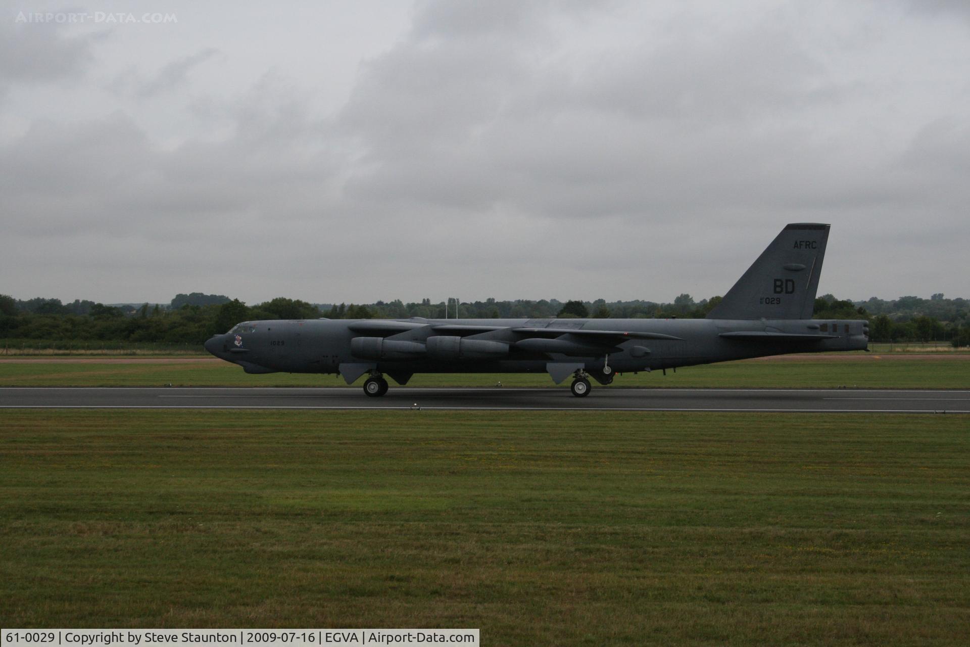 61-0029, 1961 Boeing B-52H Stratofortress C/N 464456, Taken at the Royal International Air Tattoo 2009