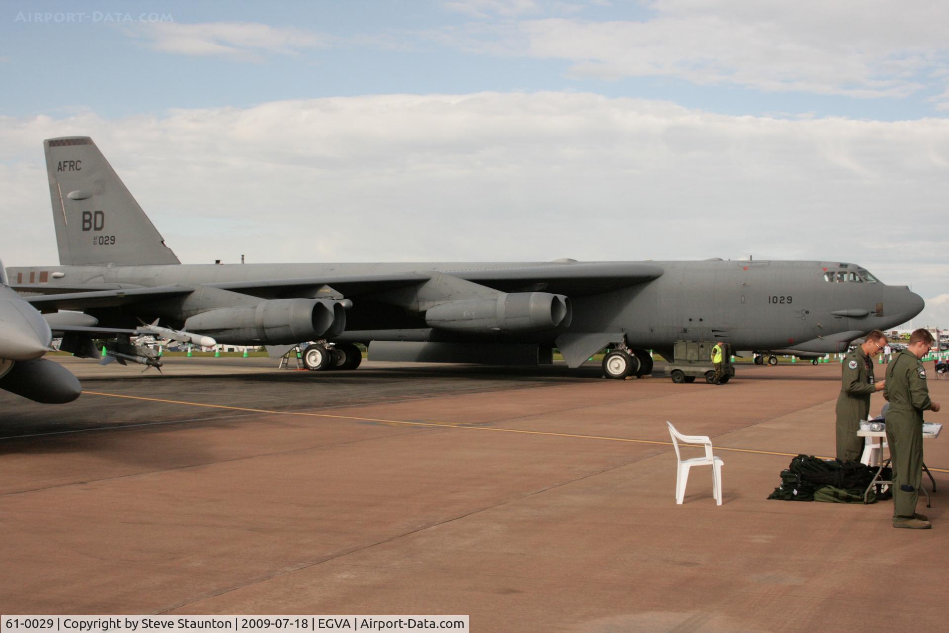 61-0029, 1961 Boeing B-52H Stratofortress C/N 464456, Taken at the Royal International Air Tattoo 2009