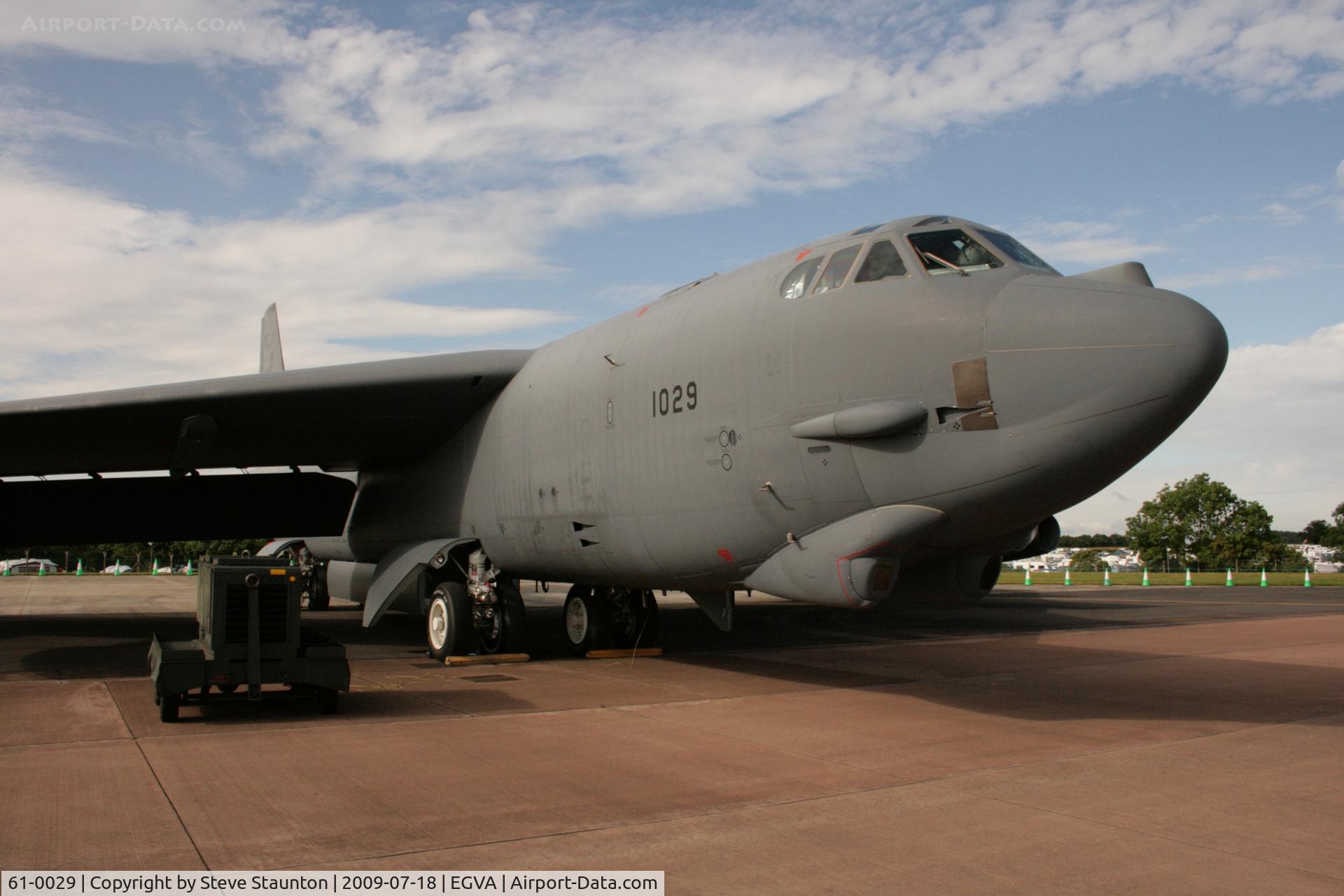 61-0029, 1961 Boeing B-52H Stratofortress C/N 464456, Taken at the Royal International Air Tattoo 2009